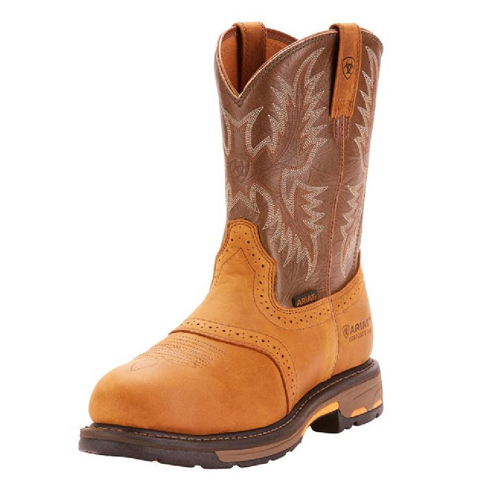 Men's Ariat Workhog Pull-On Aged Bark Composite Safety Toe