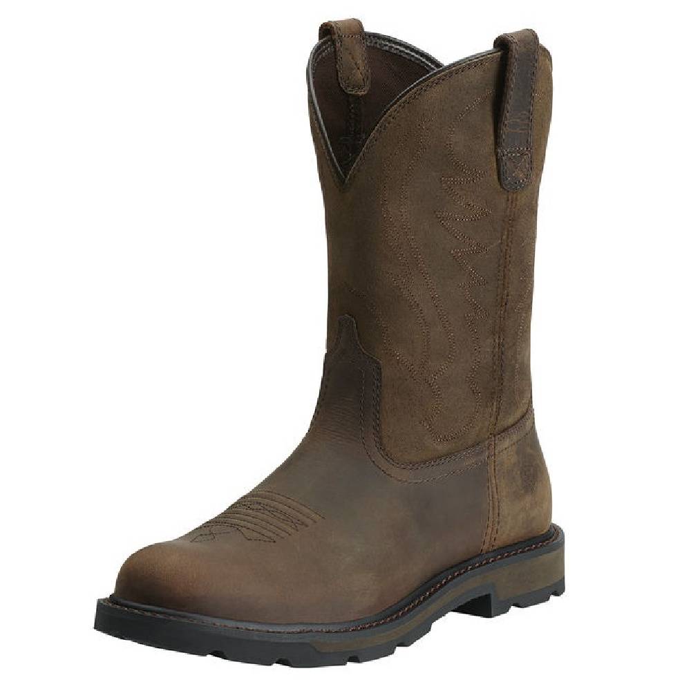 Men's Ariat Groundbreaker Pull-On Brown Soft Toe