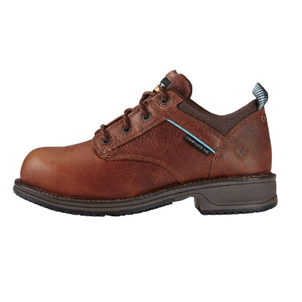 Women's Ariat Casual Work Oxford SD Nutty Brown Composite