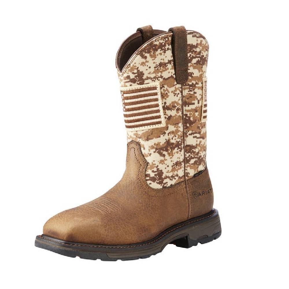 Men's Ariat Workhog Patriot Earth Steel