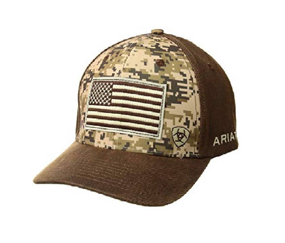 Men's Ariat Camo Flag Cap