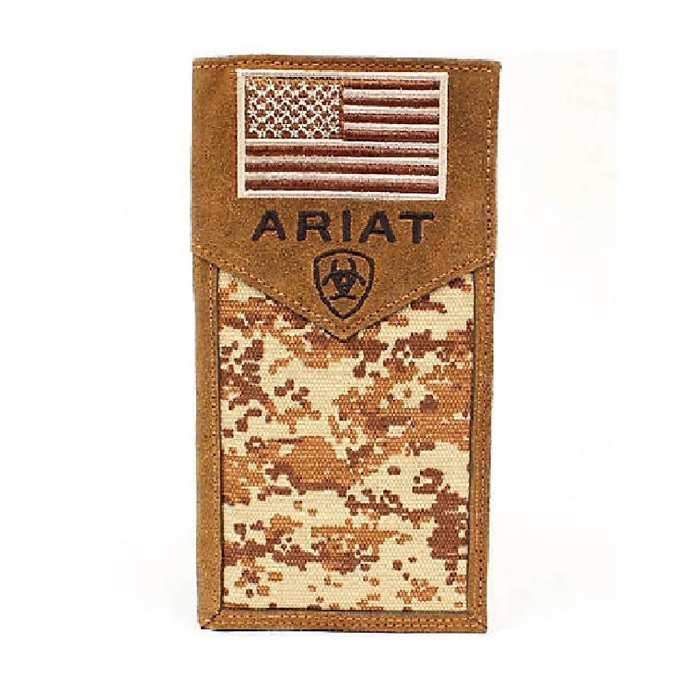 Ariat Camo Flag Rodeo Wallet