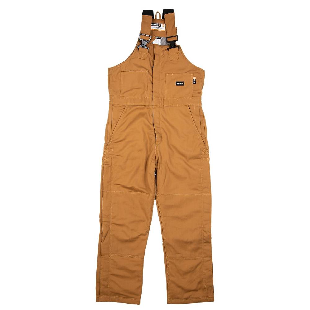 Men's Berne HRC3 FR Deluxe Bib Overall Brown