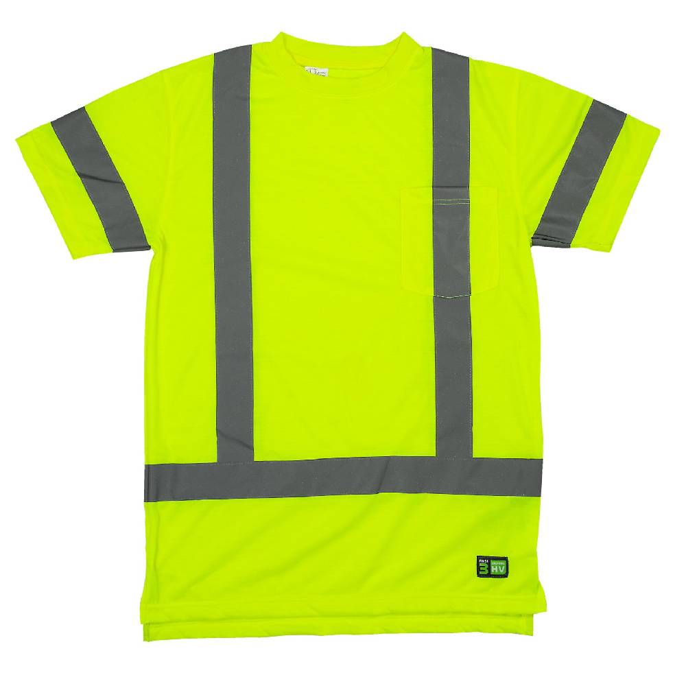 Men's Berne Hi-Visibility Class 3 Short-Sleeve Pocket Tee