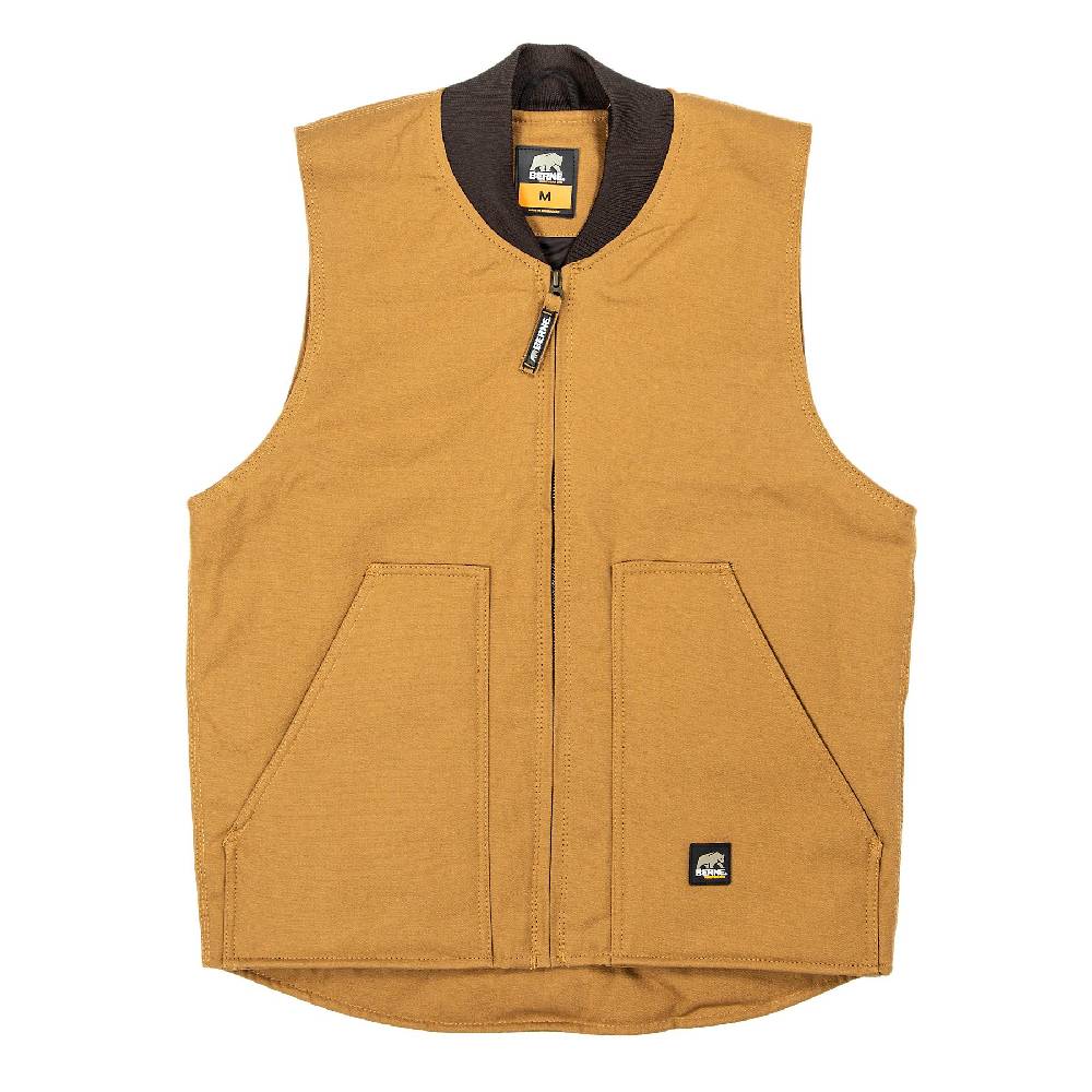 Men's Berne Duck Workman's Vests Brown