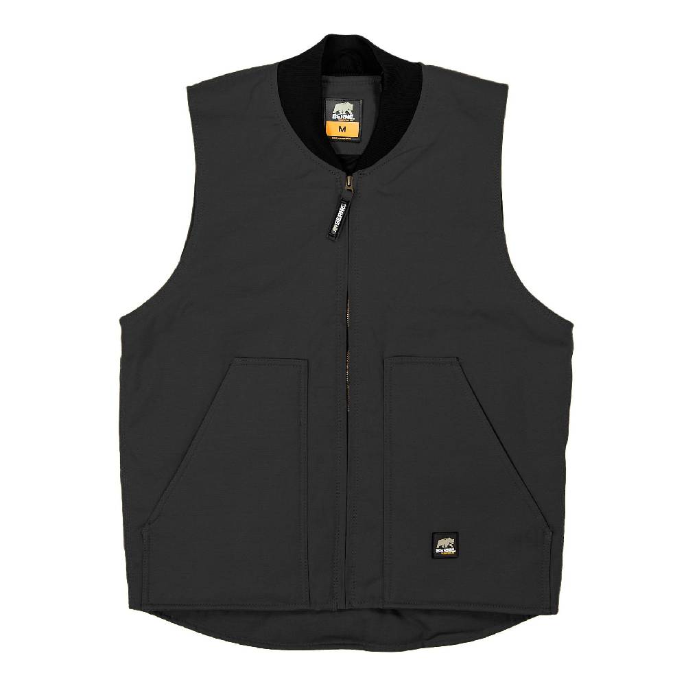 Men's Berne Duck Workman's Vests Black