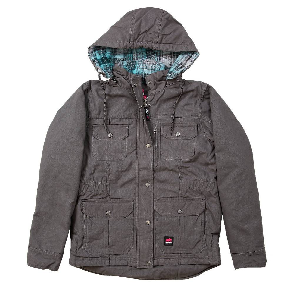 Women's Berne Quilted Barn Coat Titanium