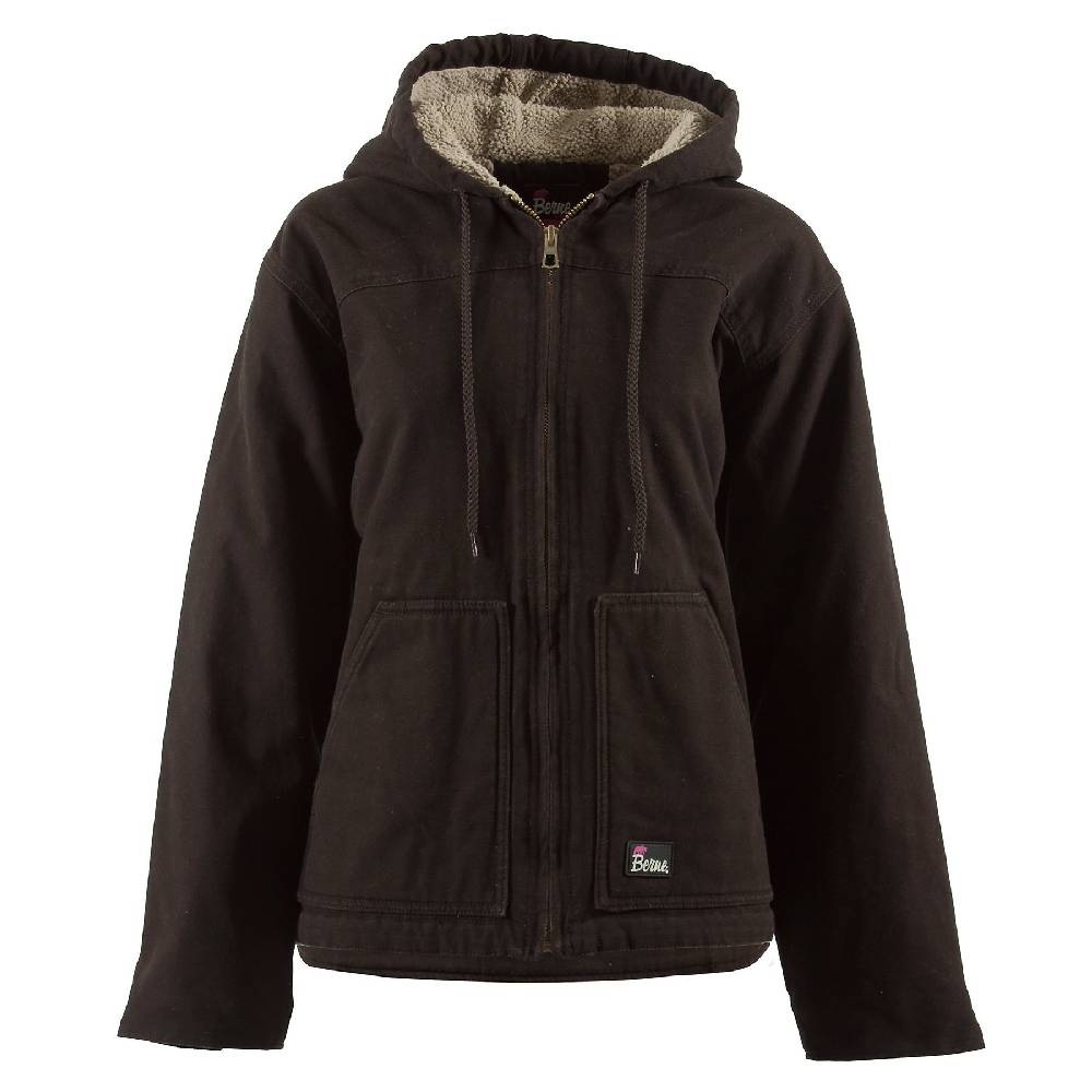 Women’s Berne Softstone Hooded Coat Dark Brown