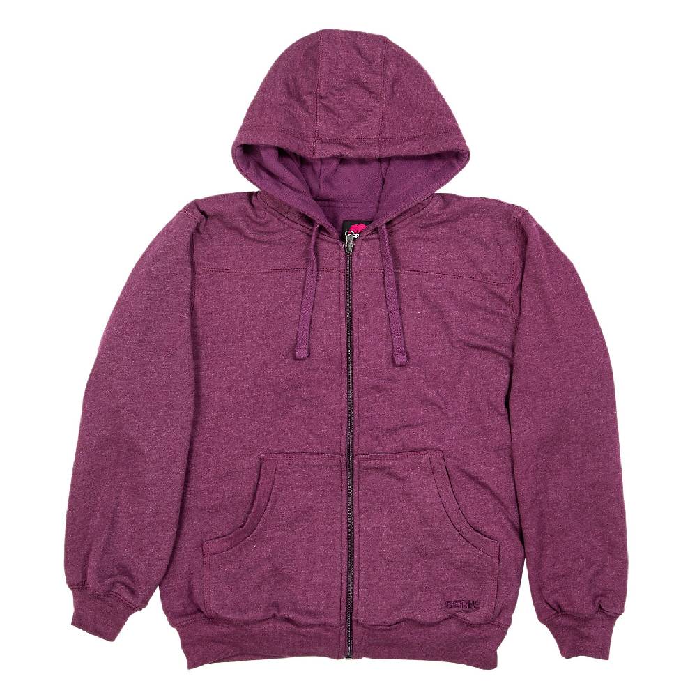 Women's Berne Fleece Lined Sweatshirt Plum