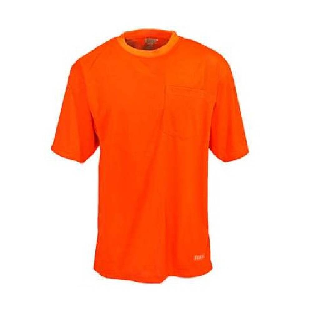 Men's Berne Enhanced Visibility Short Sleeve Pocket T-Shirt Orange