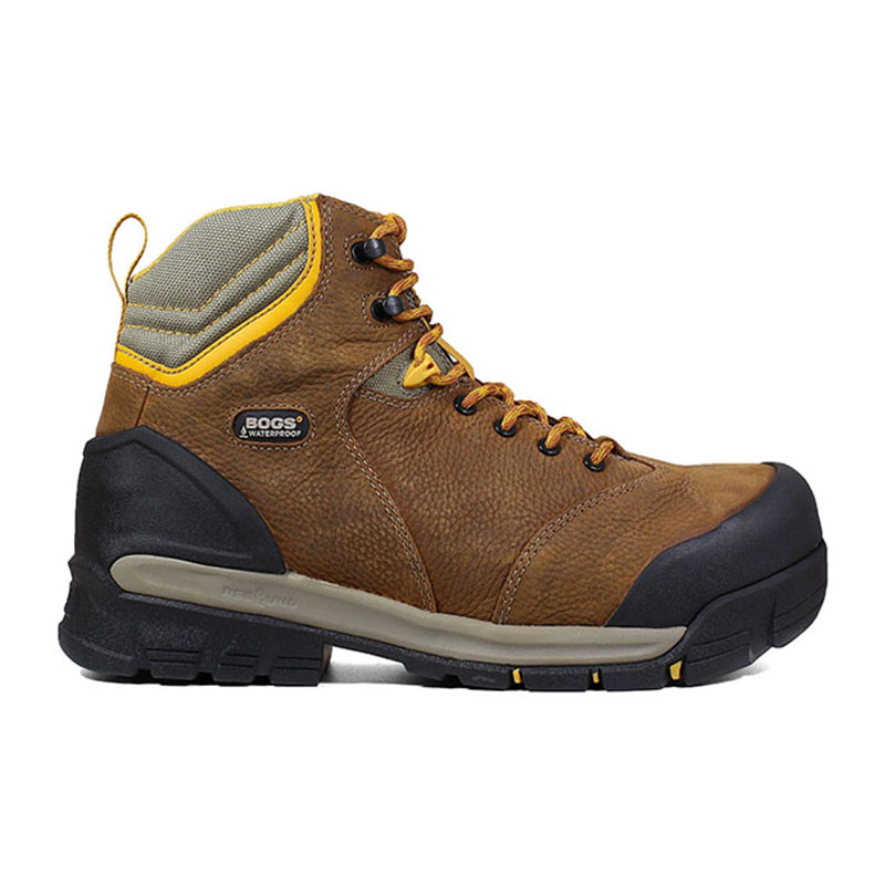 Men's Bogs Bedrock Mid Composite Safety-Toe Brown