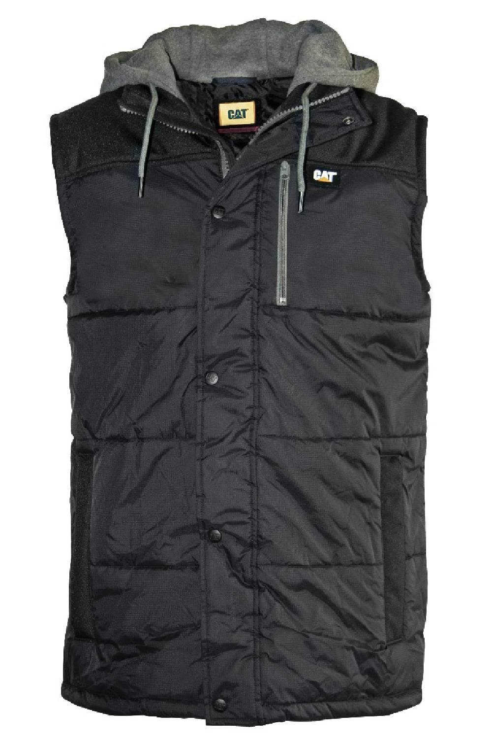 Men's Cat Hooded Vest Black