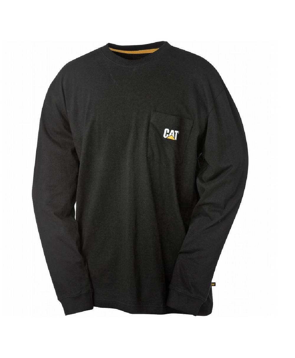 Men's CAT Trademark Pocket Long Sleeve Work Tee