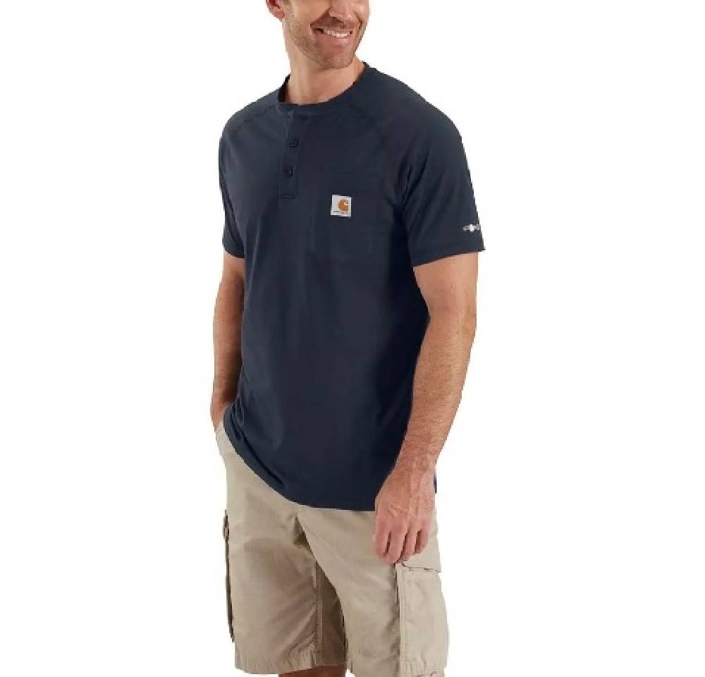 Men's Carhartt Force Cotton Delmont Short-Sleeve Henley