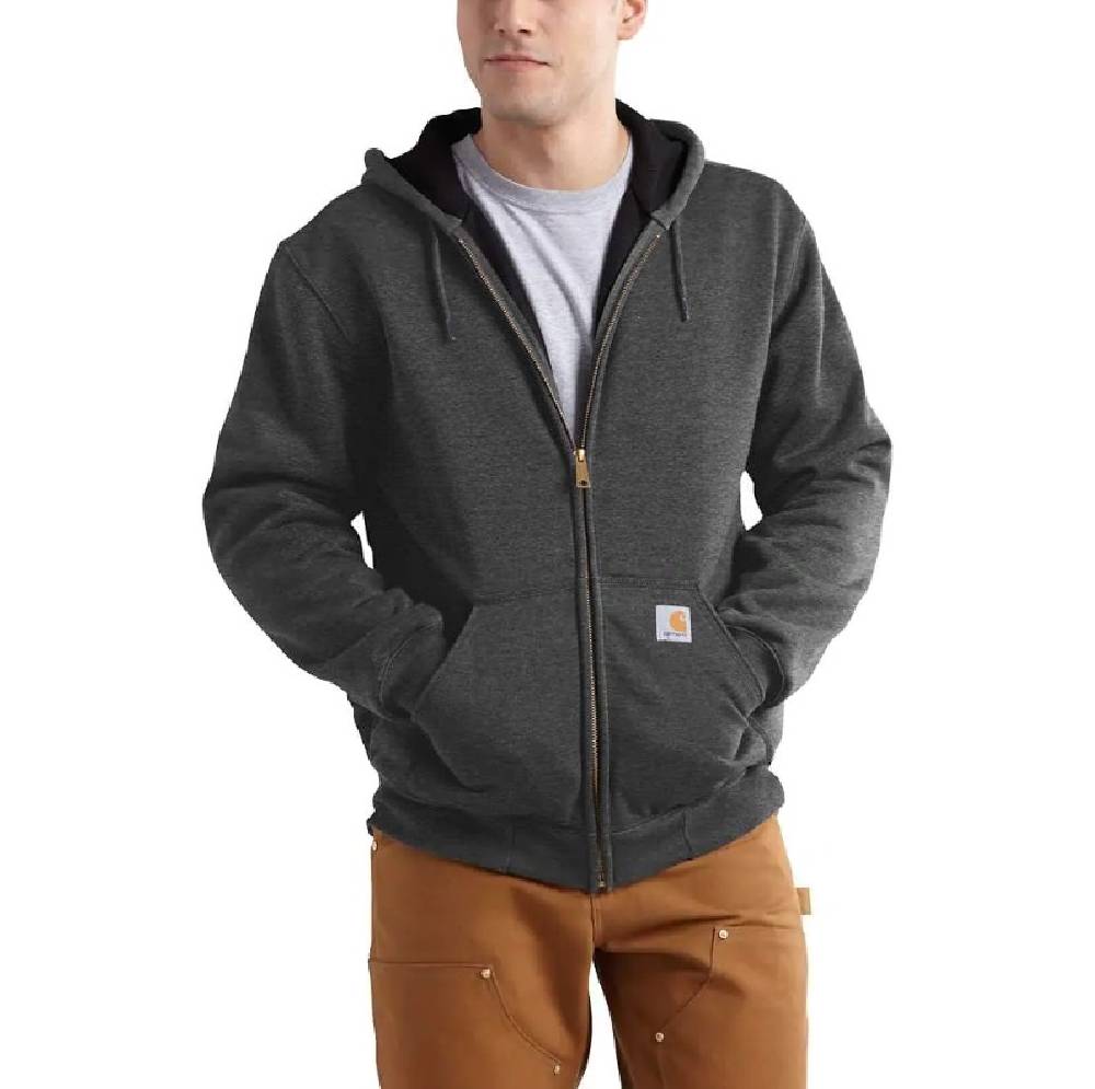 Men's Carhartt Rain Defender Rutland Thermal-Lined Hooded Zip-Front Sweatshirt