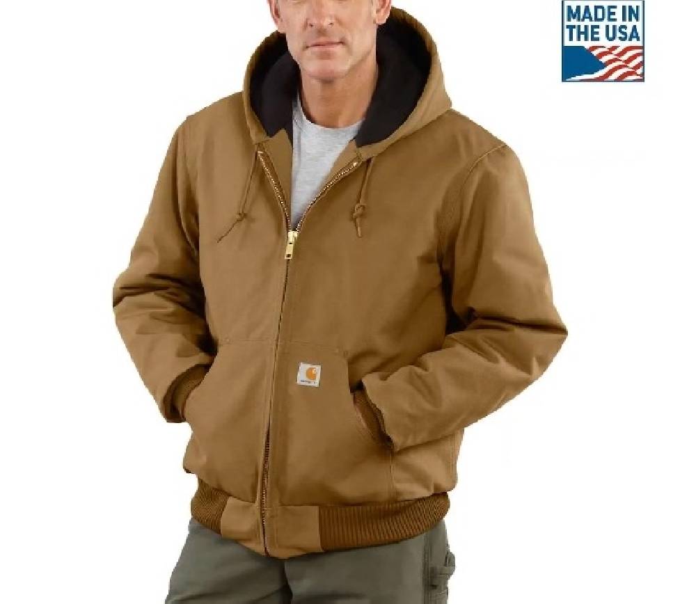 Men's Carhartt Quilted-Flannel-Lined Duck Active Jacket