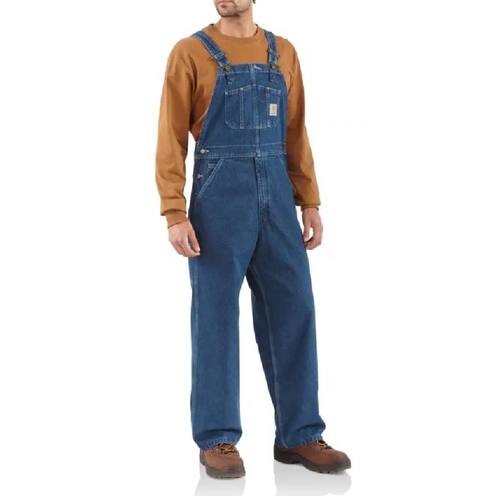 Men's Carhartt Washed-Denim Bib Overalls