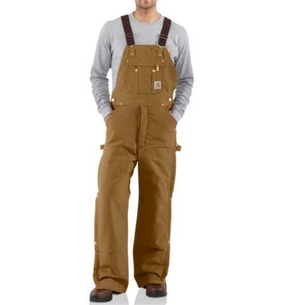 Men's Carhartt Quilt-Lined Zip-To-Thigh Bib Overalls Carhartt