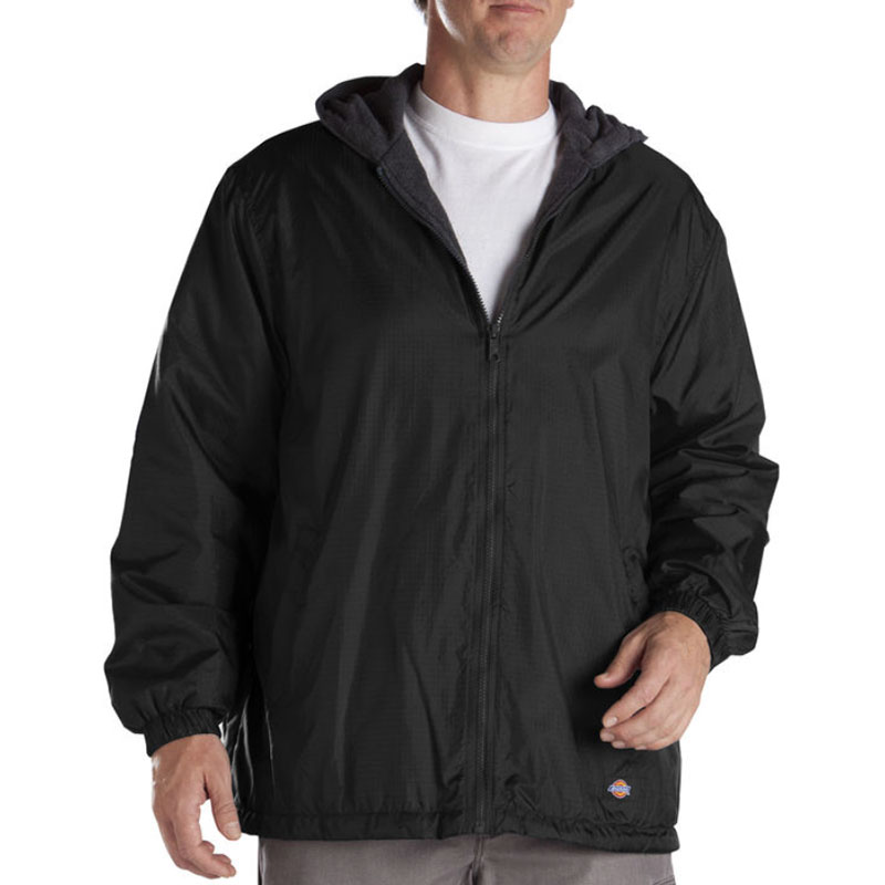 Men's Dickies Fleece Lined Nylon Hooded Jacket