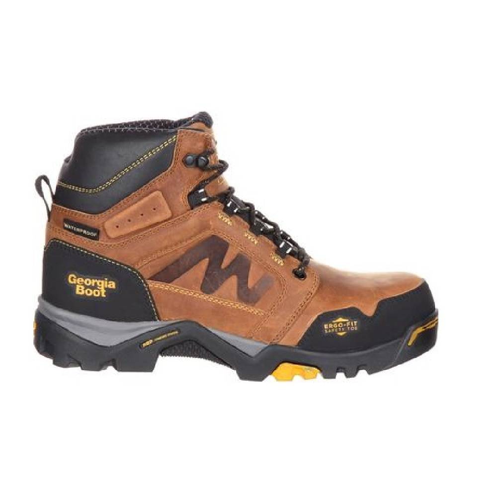 Men's Georgia Amplitude 6" Brown Waterproof Composite Safety Toe EH