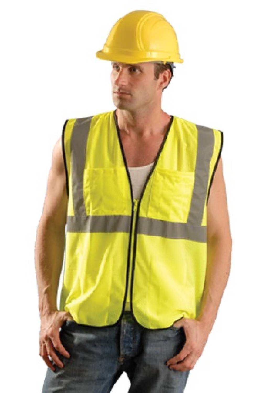 Occunomix Class 2 High Visibility Value Mesh Surveyor Safety Vest