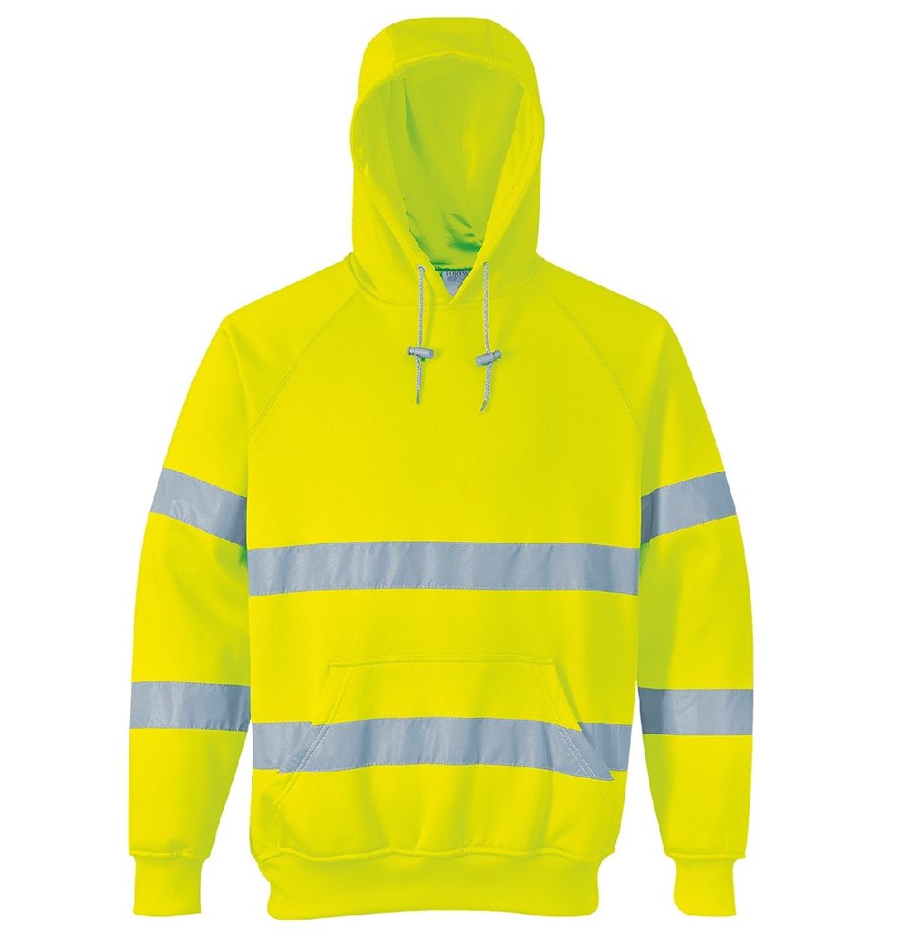 Men's Portwest Hi-Vis Hooded Sweatshirt