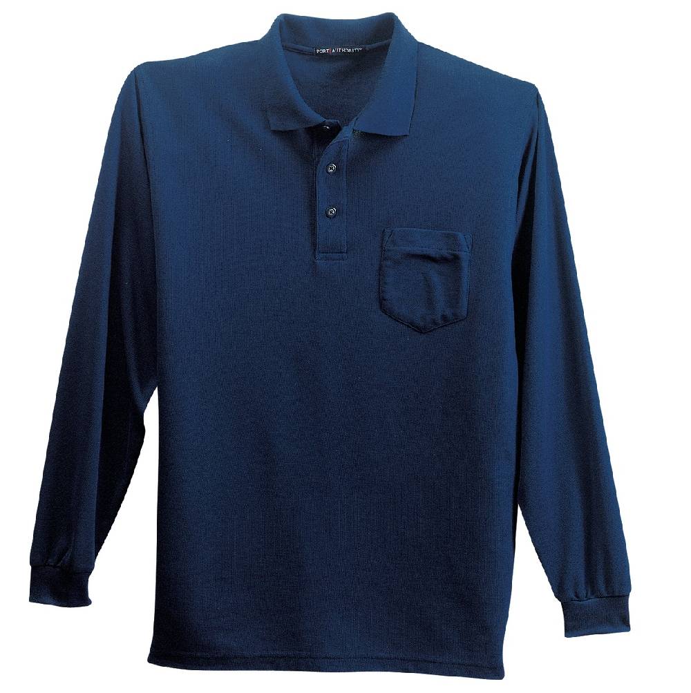 Men's Port Authority Silk Touch Pocket Polo