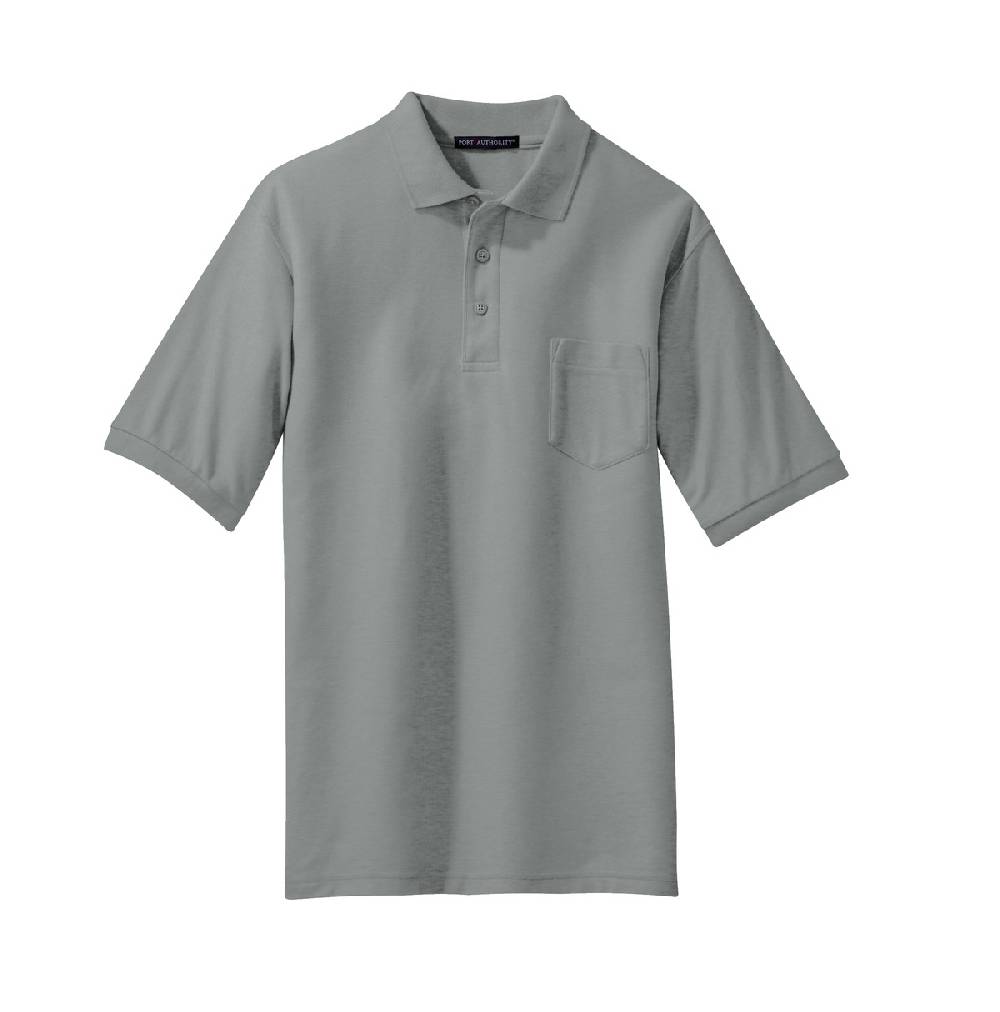 Men's Port Authority Silk Touch Pocket Polo