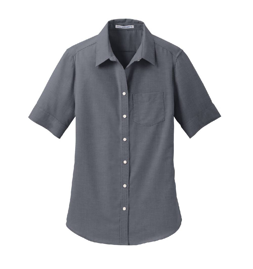 Women's Port Authority Short Sleeve Superpro Oxford Shirt