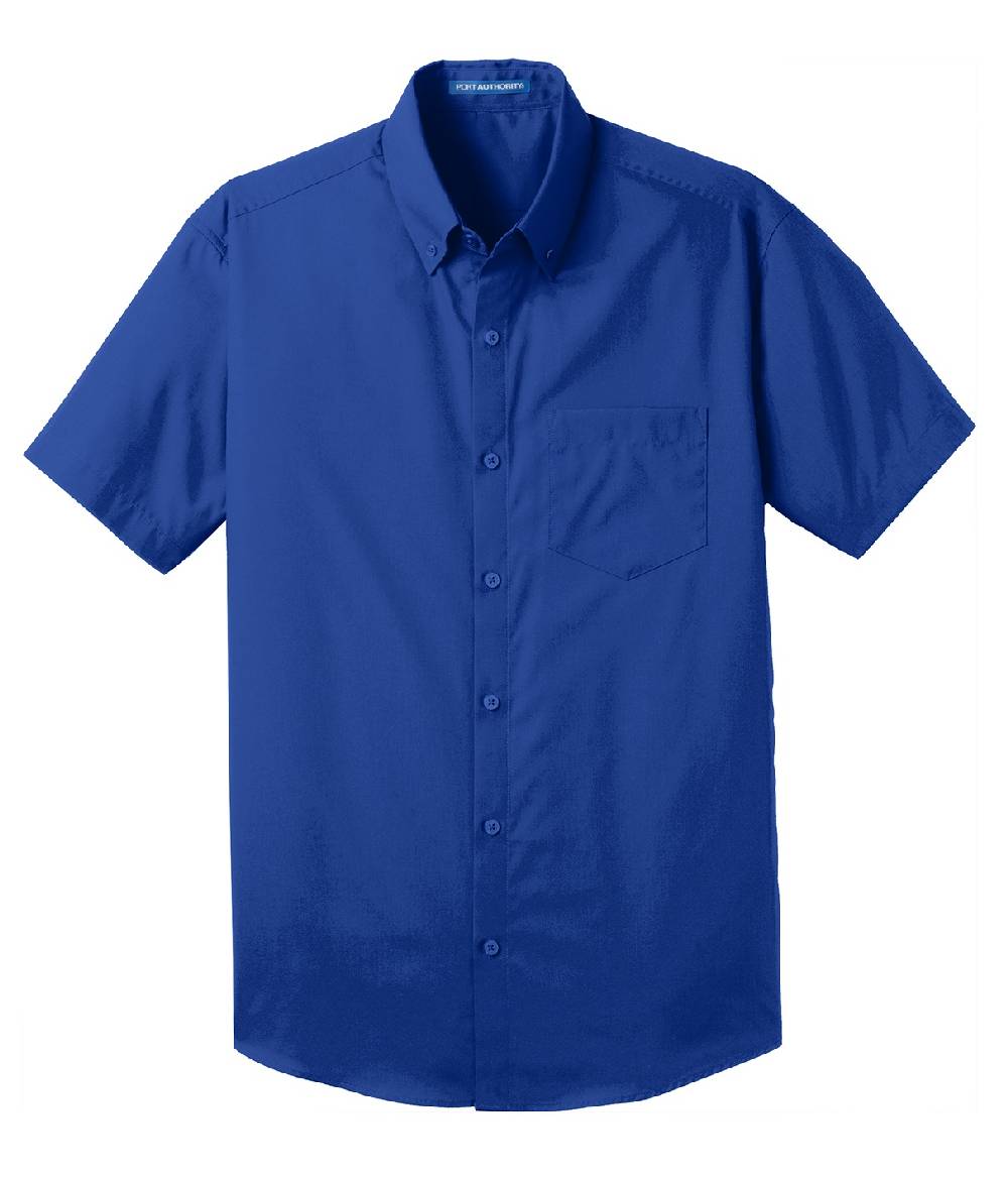 Men's Port Authority Essential Style Short Sleeve Carefree Poplin Shirt