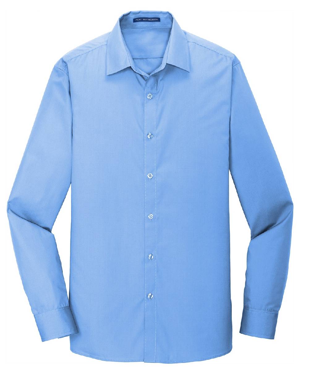 Men's Port Authority Slim Fit Carefree Poplin Shirt