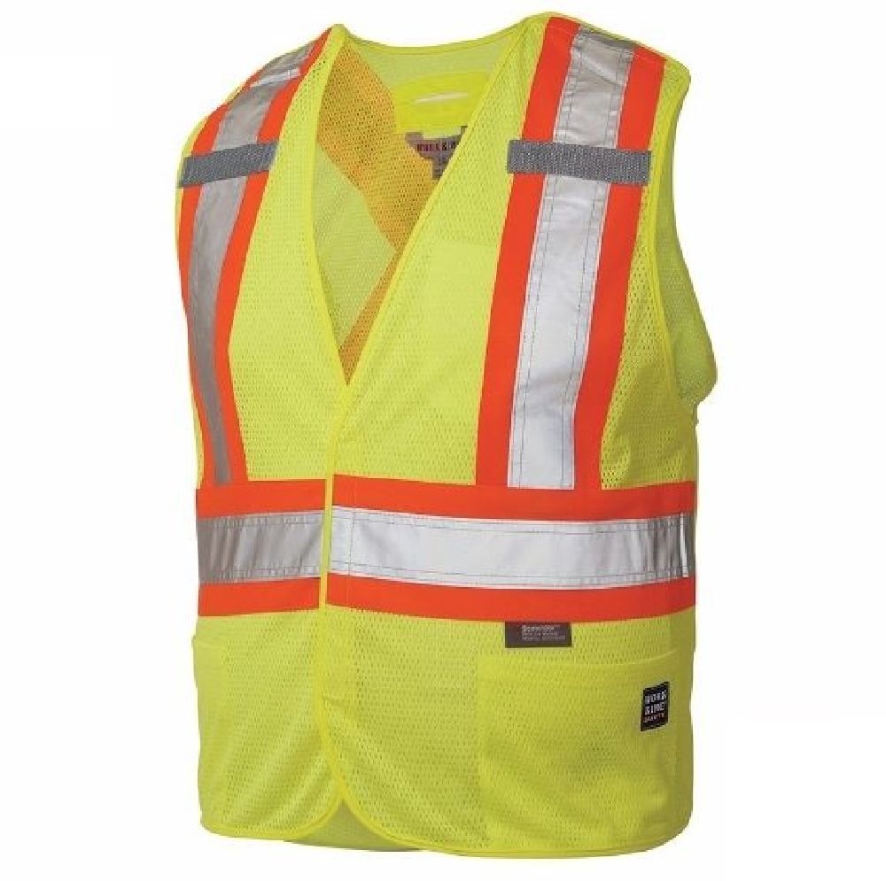 Men's Tough Duck 5 Point Tearaway Safety Vest