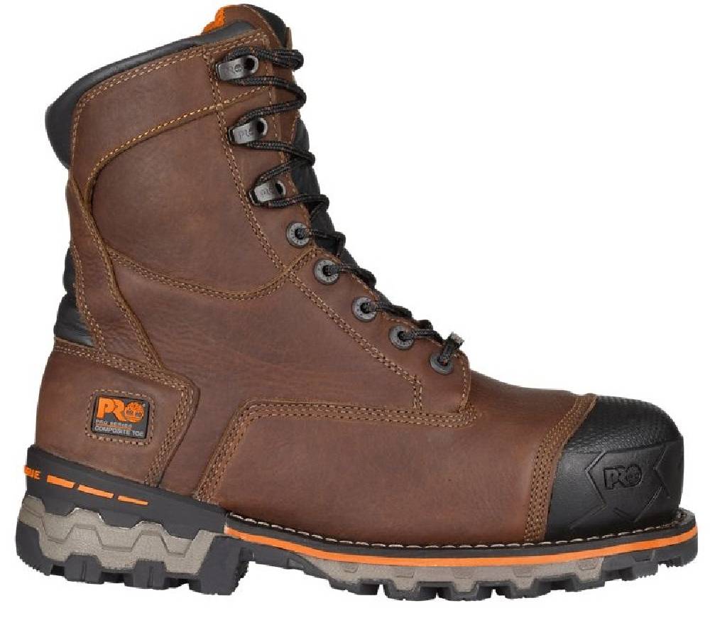 Men's Timberland Pro Boondock 8" Composite Safety Toe Full-Grain