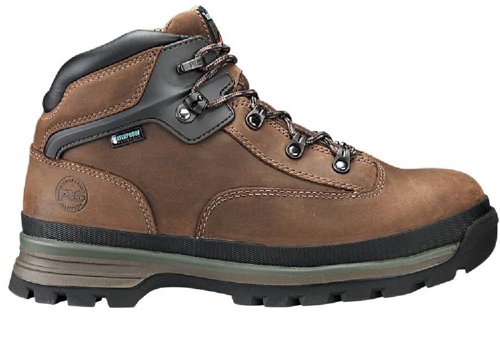 Men's Timberland Pro Euro Hiker 6" Alloy Safety Toe Waterproof