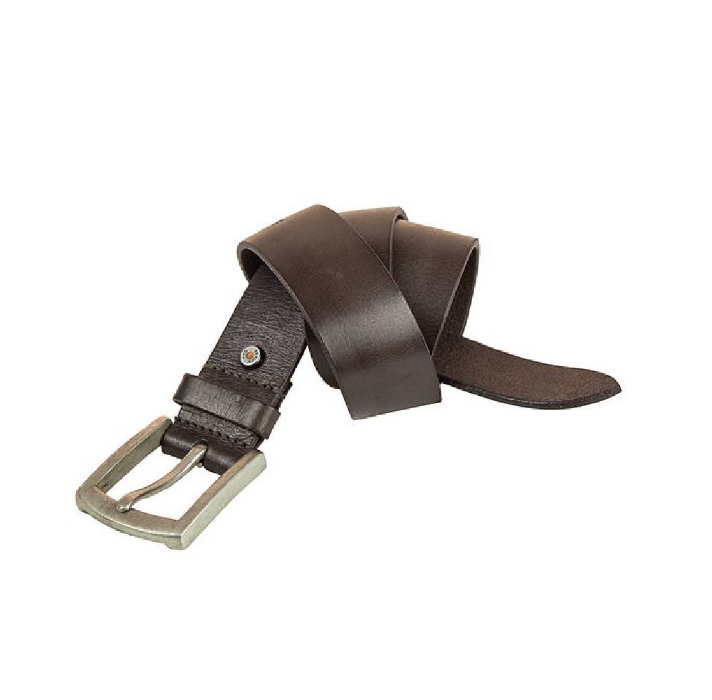 Timberland Pro Series Logo Rivet Leather Belt Brown