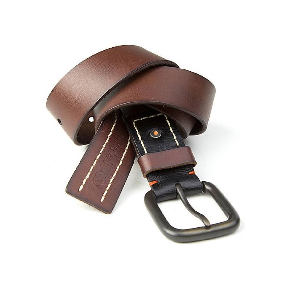 Timberland Pro Vintage Style Rivet Double Stitch Leather Belt Acorn