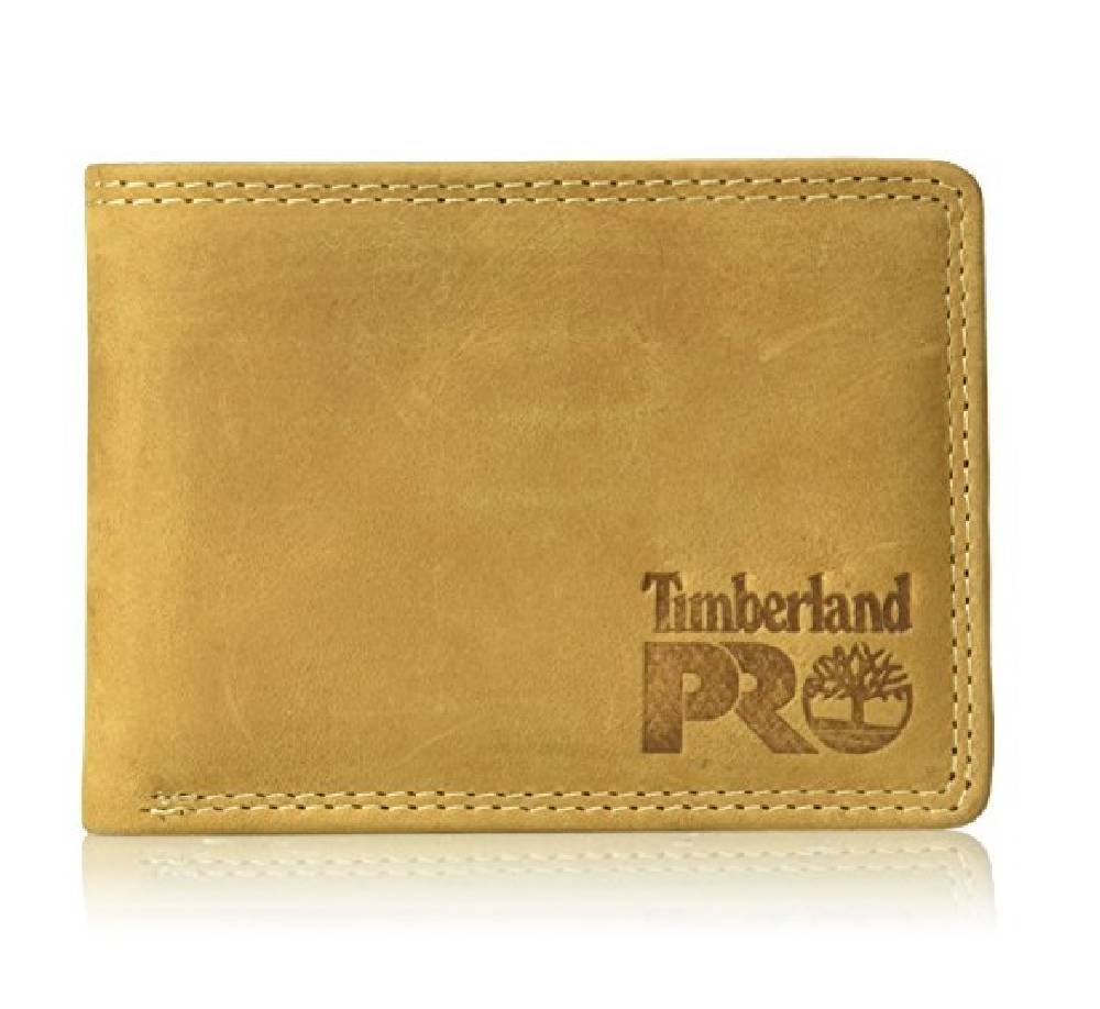 Timberland Pro Pullman Wallet Removable Passcase Wheat